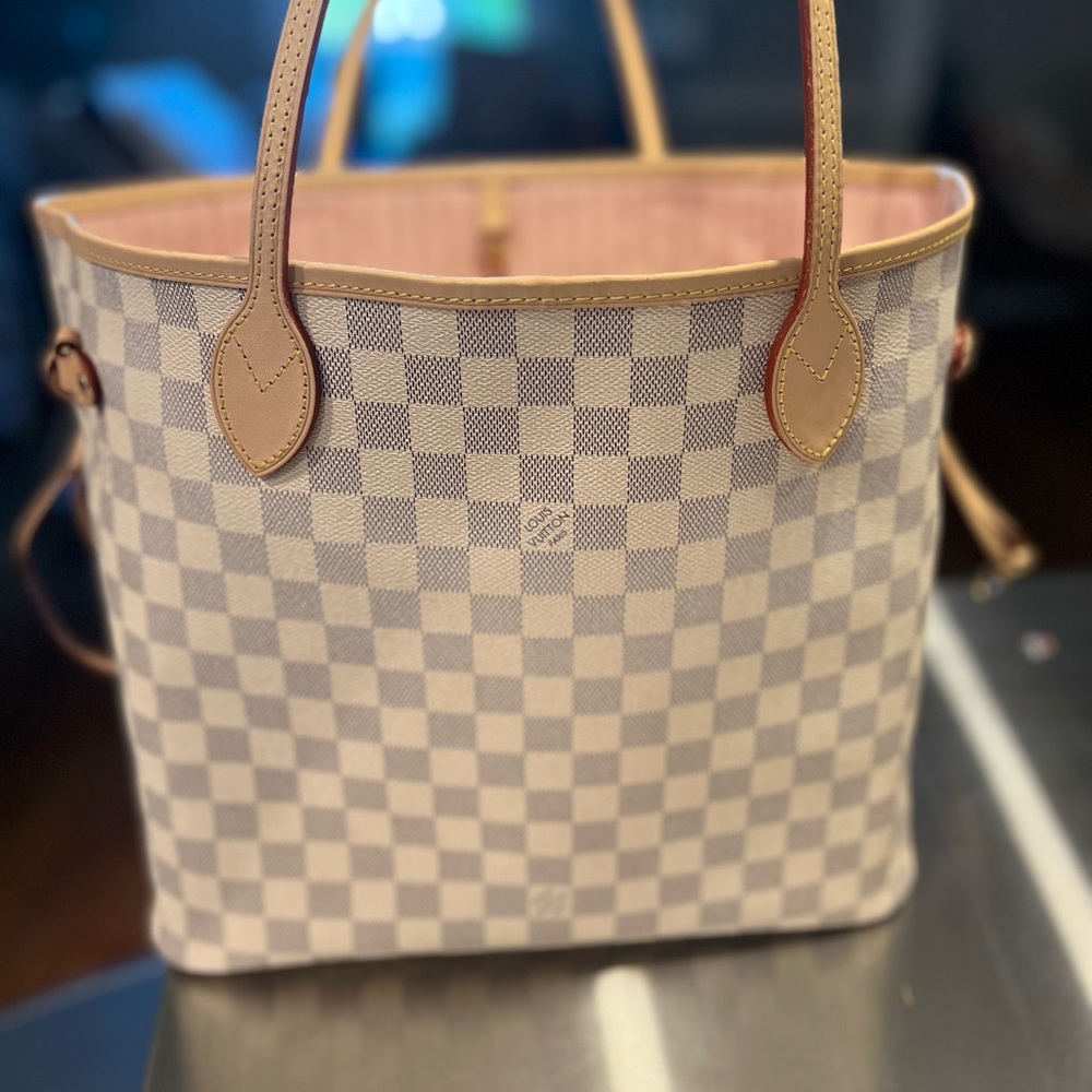 Damier azur LV NEVERFULL MM